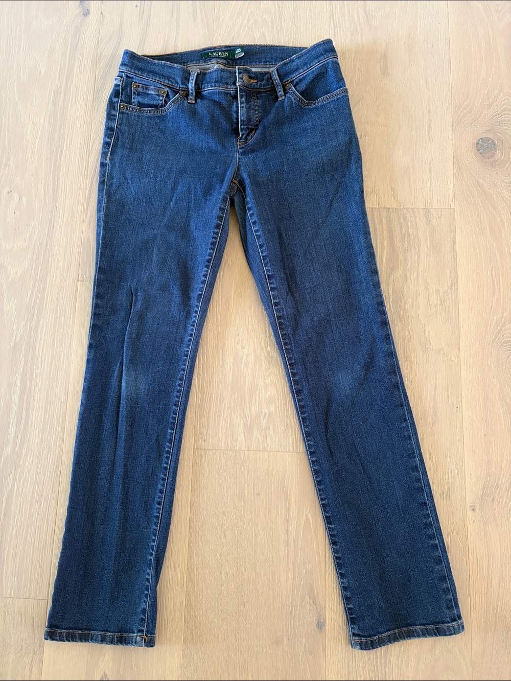 Ralph Lauren Straight-Leg Dark Blue Jeans